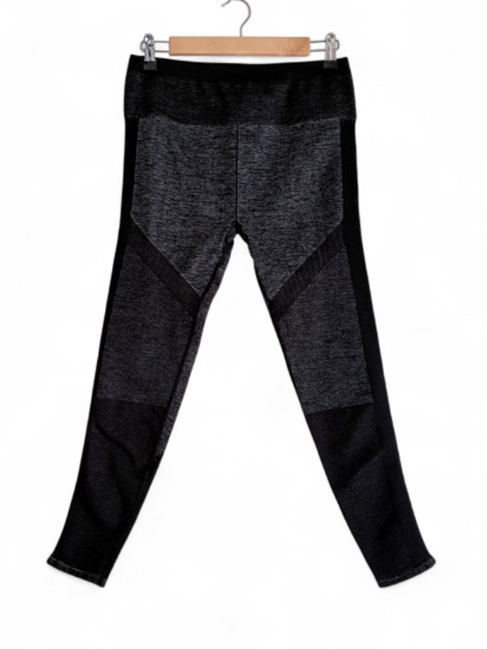 Fabletics Heather Black and Gray Leggings Size M